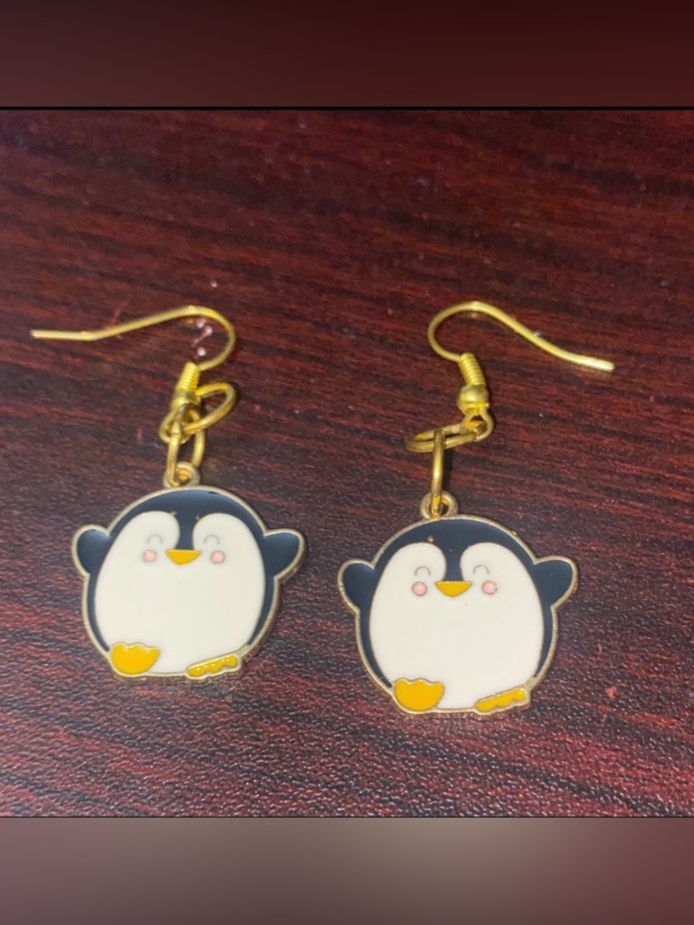 Charming Penguin Dangling Earrings